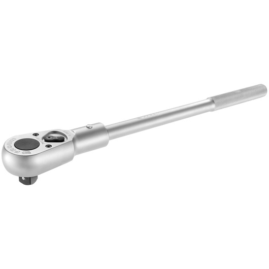 Facom K_149 metal ratchet wrench with knurled handle, displayed at an angle on white background.