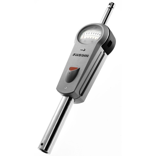 Facom K_200DB digital torque wrench, gray body with display, side angle on white background.