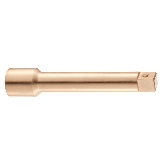 Facom K_210SR solid brass extension bar, side angle on white background, tool accessory photography.