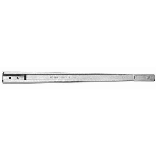 Facom K_214A silver steel breaker bar, flat side view on white background.