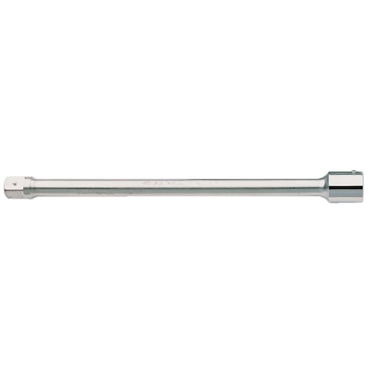 Facom K_215B chrome extension bar, photographed side view on white background, hand tool accessory.