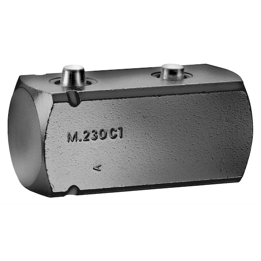 Facom M230C1 metal clamp tool with textured finish, front angle on white background.