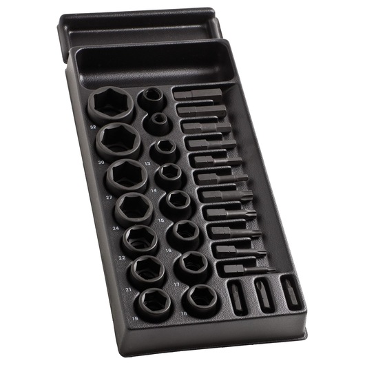 Module of 1/2" Impact Sockets, 14 Pieces