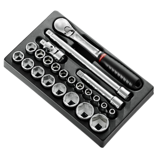 Module of 1/2" Sockets, 23 Pieces