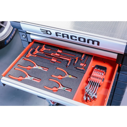 Foam Module of 4 Straight Nose Circlip® Pliers