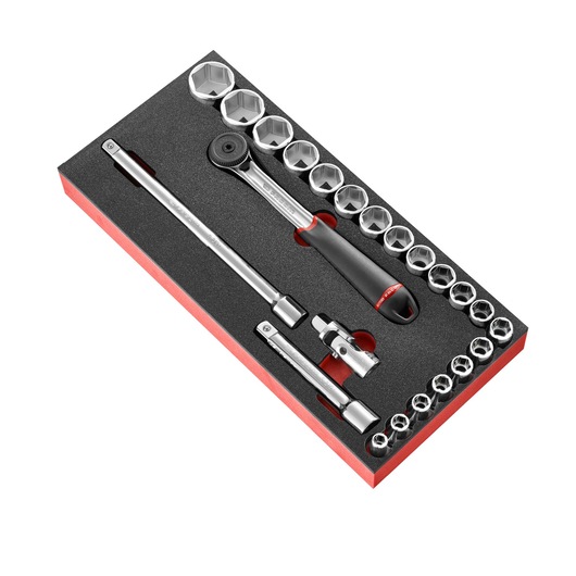 1/2 in. Socket Set in Foam Module (23 pc.)