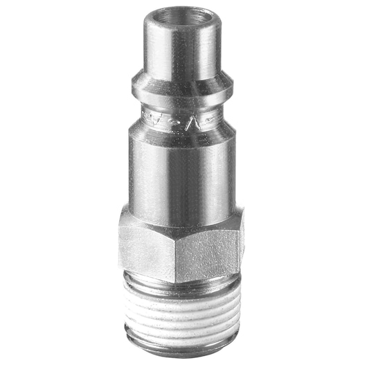 Facom steel pneumatic male coupling N_651 photography, front angle on white background.