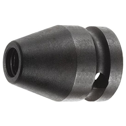 Facom NJ_236A black metal chuck adapter, conical shape, side view on white background.