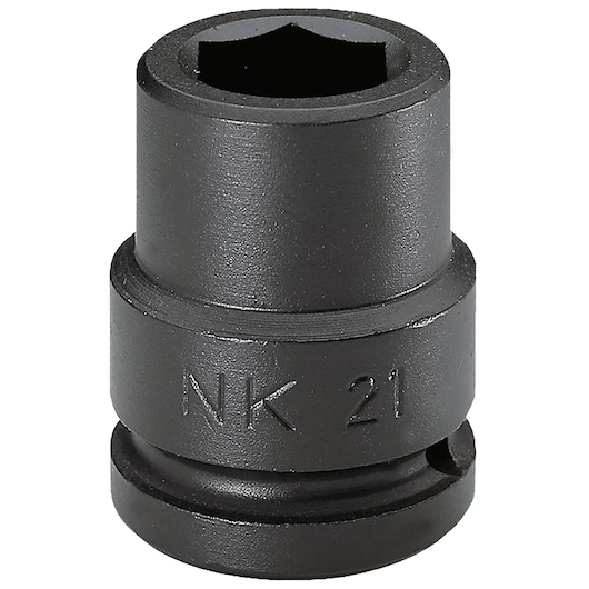 Facom NK_38A black hex socket, photographed from front on white background