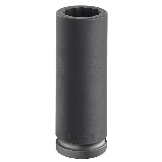 3/4" long impact socket 12-points, 34 mm