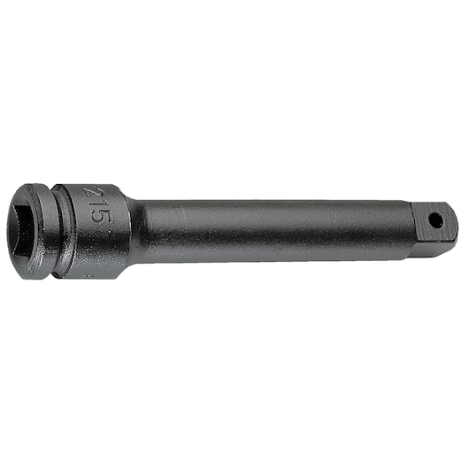 Facom NM_209A black socket extension bar, side view on white background.