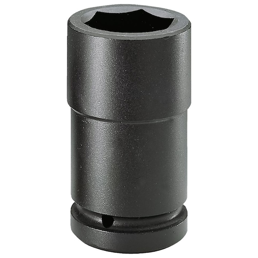 Facom NM_24LA black impact socket, cylindrical shape, photographed upright on white background.