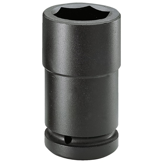 Facom NM_34LA black impact socket, cylindrical shape, top-down view, plain white background.