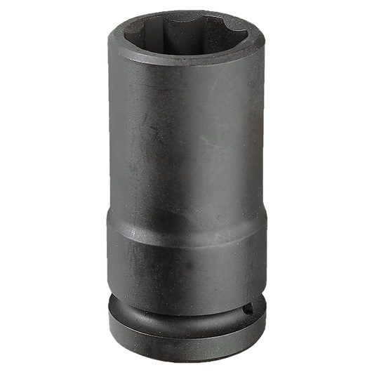 Facom NMB_50 deep impact socket, black, cylindrical, front angle, photography