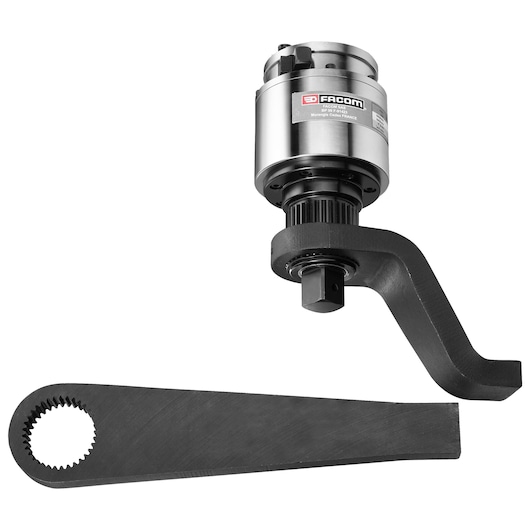Facom NP_600B torque multiplier with black handle and gear arm, product photography on white background.
