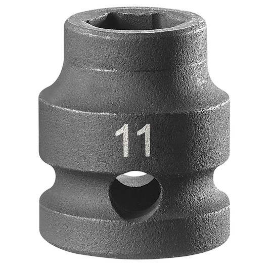 Facom NSS.11A black socket with size 11 marking, product photography, front angle on white background.