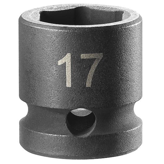 1/2" Short Impact Socket 17 mm