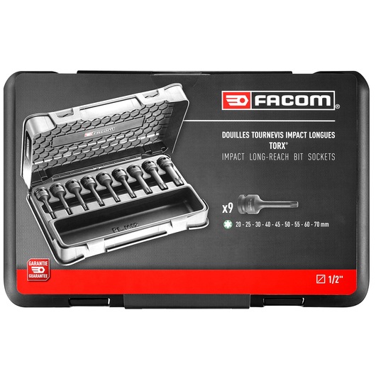 1/2 in. Long Impact Torx Socket Set (9 pc.)