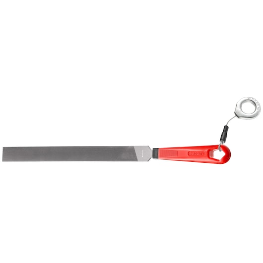 Facom flat file with red handle and safety lanyard, SKU PAM_MD250EMASLS, photography, front angle.