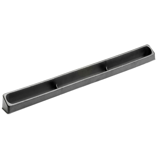Facom PL_655 black plastic tool holder, rectangular tray, angled view, white background.