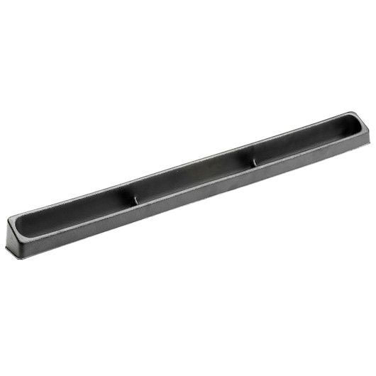 Facom PL_656M4 black plastic long tool tray, photographed at angle on white background.