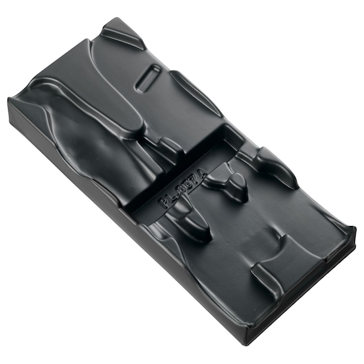 Facom PL.MODCPEA5 black plastic tool tray insert, angled view, with molded slots for organizing tools.
