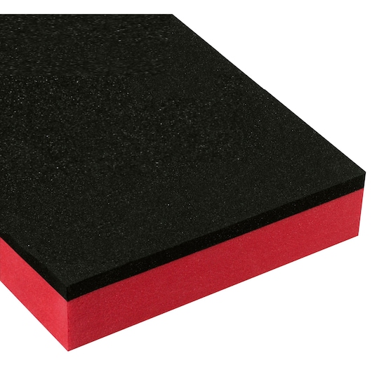Facom PM.MOD3/3 photography of black and red layered foam sheet, angled on white background.