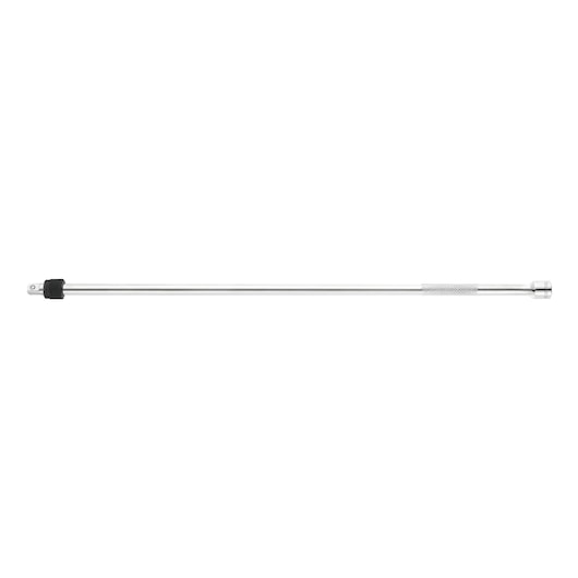 Facom R_350RCK chrome long extension bar with knurled grip, studio side view on white background.