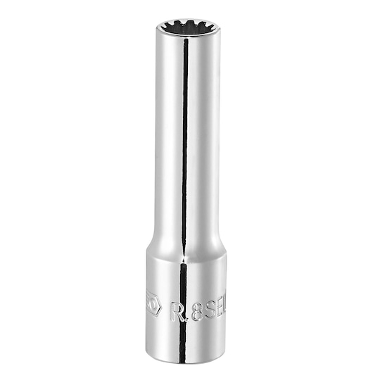 1/4" spline extra-long socket,  10 mm