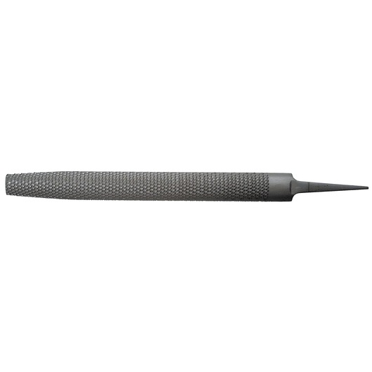 Facom metal rasp RAB_DRDMD250A side view, textured handle and pointed tip, on white background