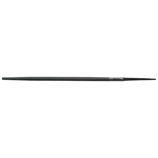 Facom RD_B250A round metal file, side angle, textured surface, slim tapered design, professional hand tool