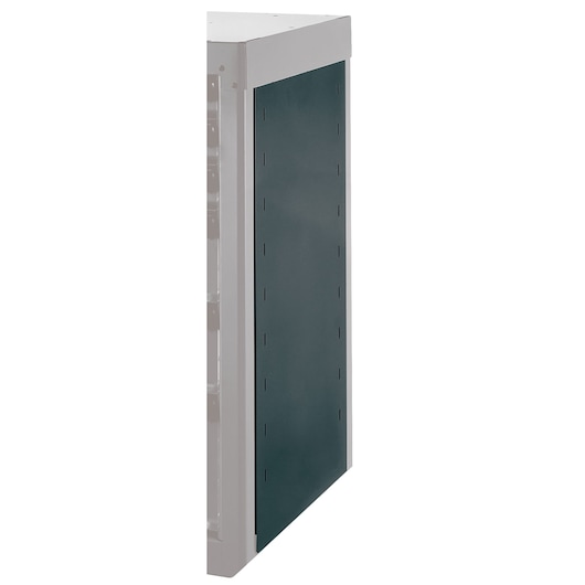 Facom cabinet side panel black with visible slots, SKU RWS-MASKBS, photography, angled view on white background.
