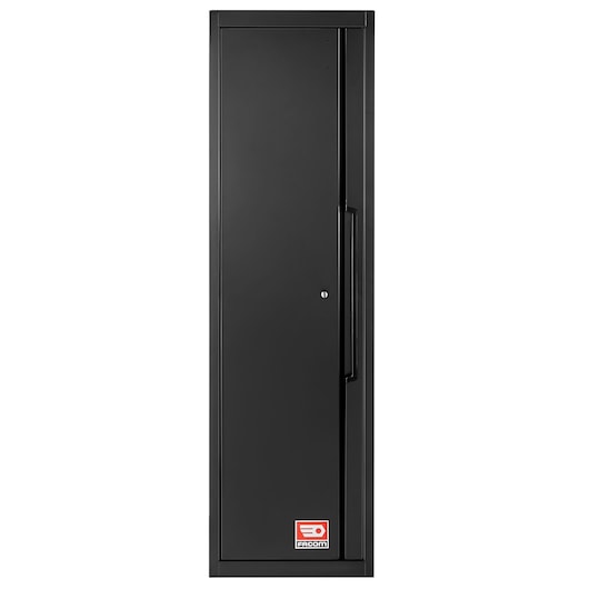 Facom RWS2-A500PPBS tall black storage cabinet with single door, front view on white background.