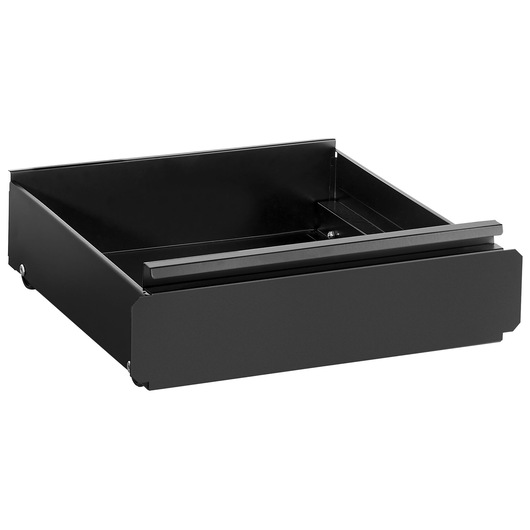Facom RWS2-DRAWERBS black metal tool cabinet drawer, angled front view on white background.