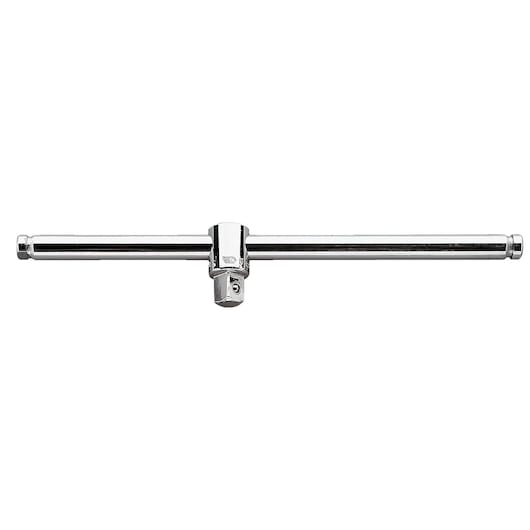 Facom S_120A chrome-plated sliding T-handle socket wrench, front angle on white background.