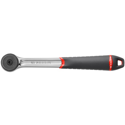 Facom S_161B ratchet with black and red ergonomic handle, product photography on white background.
