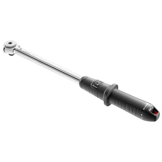 Facom S_209-200PB torque wrench with black handle and chrome shaft, side angle on white background.