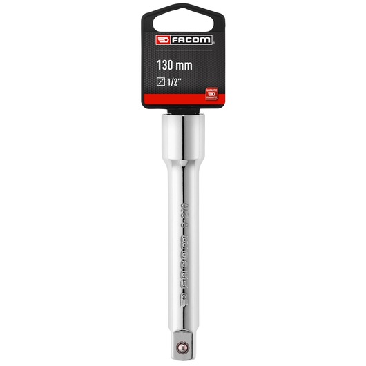 Facom EXTENSION_1/2 chrome 1/2 inch socket extension 130 mm, front angle, S_210PB_P1.