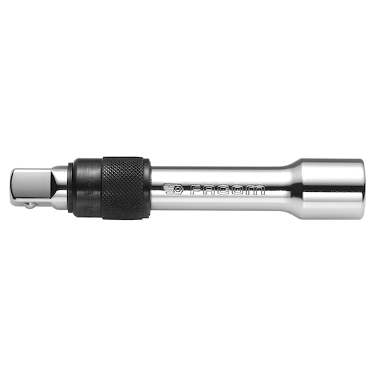 Facom S_210RC socket extension with knurled grip, chrome finish, side view on white background.
