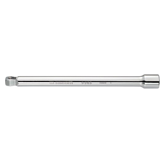 Facom S_215S chrome extension bar, side angle product photography on white background.