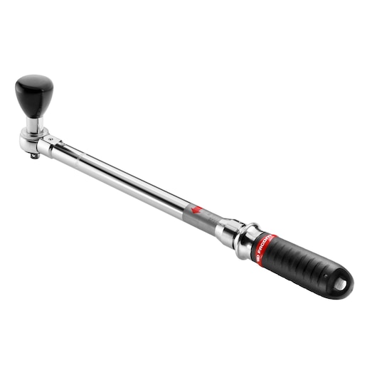 Facom S306A200 torque wrench with black grip, side angle, chrome finish.