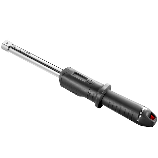 Facom S.307-100D digital torque wrench with black handle, side angle on white background.