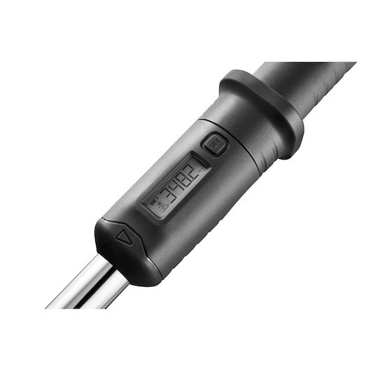 Facom S.307A100 digital torque wrench handle close-up, showing LCD display and control buttons, product on white background.