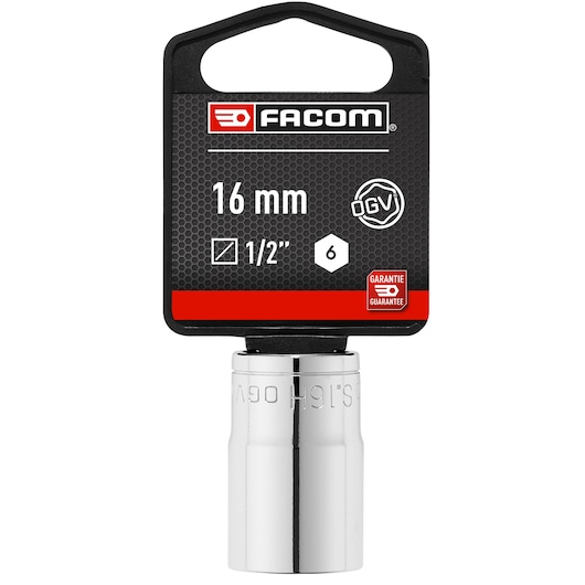 1/2 in. Socket, 6-point, 16 mm
