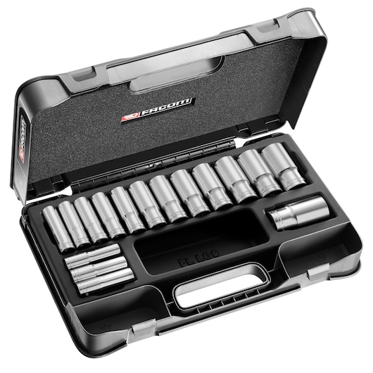 1/2" socket set, 31 pieces, MBOX