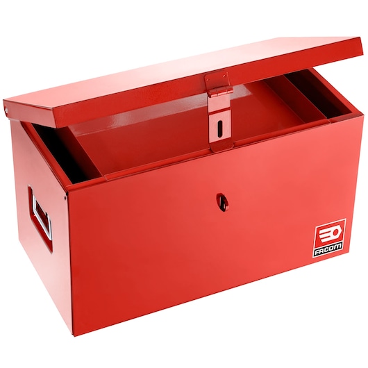 Metal Worksite Metal Chest, Lateral Handles, L 1000 mm, Red