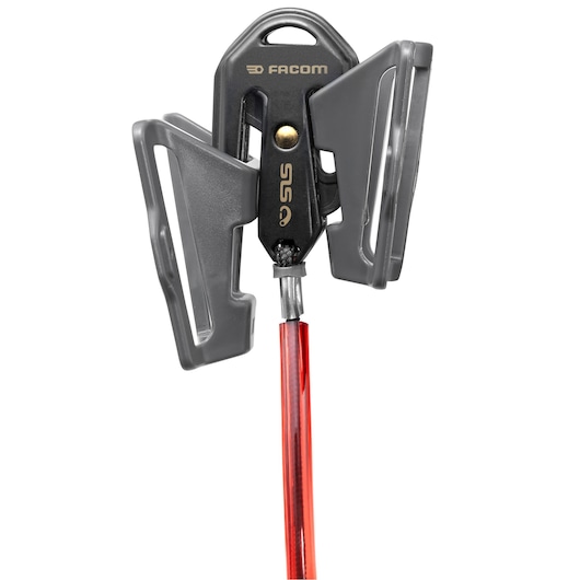 Facom SH-SLS tool tether attachment, black and grey, product front view on white background.