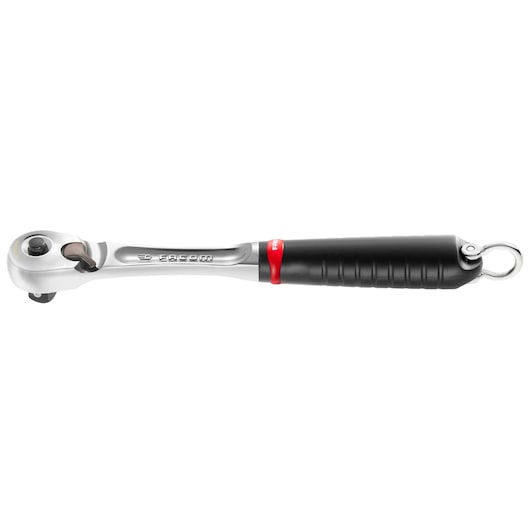 Facom ratchet with black handle and red accent, side view, photography, SKU SL_171SLS