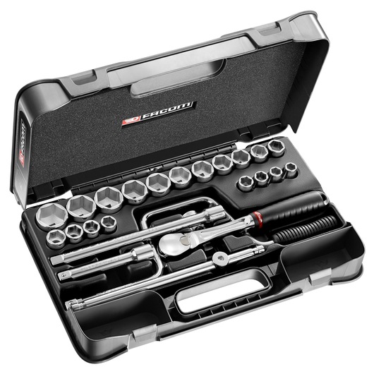 1/2 in. MBOX Pear-Head Ratchet and Socket Set (25 pc.)