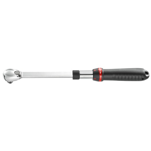 Facom SXL_161 extendable ratchet with black ergonomic handle, side view, SKU SXL_161, tool photography.
